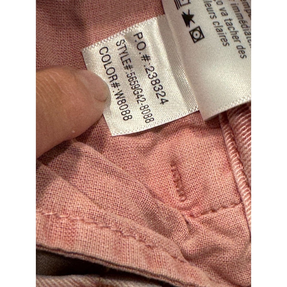 PAIGE Women's Christy High Rise Pants 29 Pink Drawstring Tapered Cropped Stretch - Picture 9 of 14